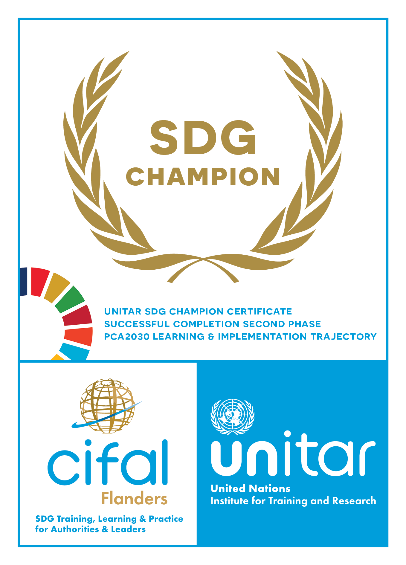 SDG Champion Certificate