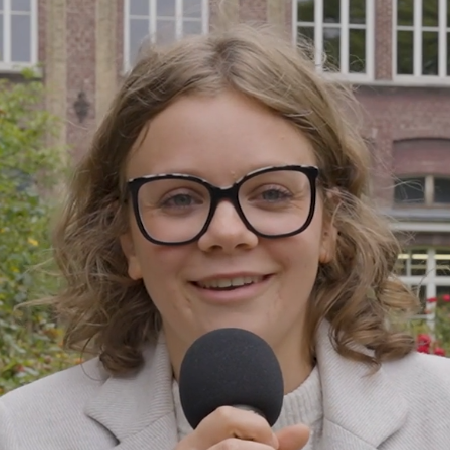 Selina Baron, studente secundair onderwijs aan HOGENT.