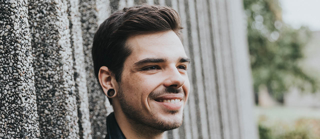 Een student uit de afstudeerrichting milieu- en duurzaamheidsmanagement van de bachelor bedrijfsmanagement van HOGENT.