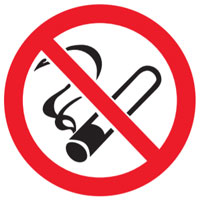 icoon verboden te roken
