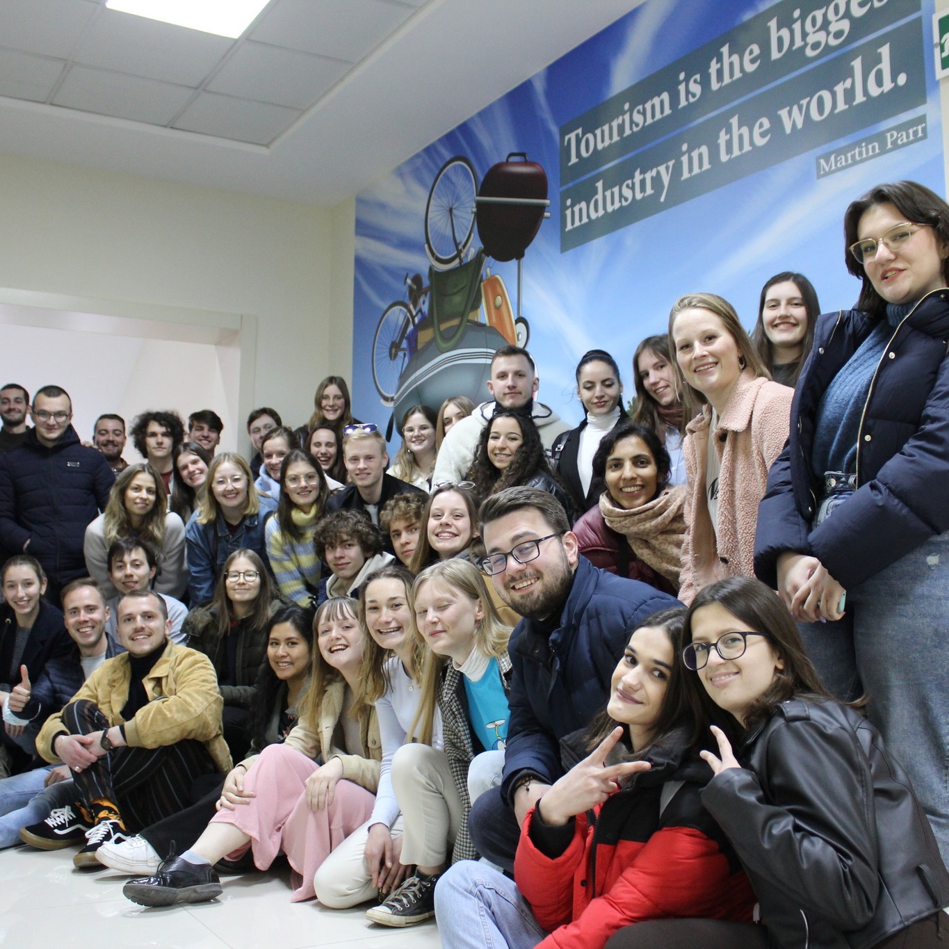 Studenten in Albanese stad Shkodër