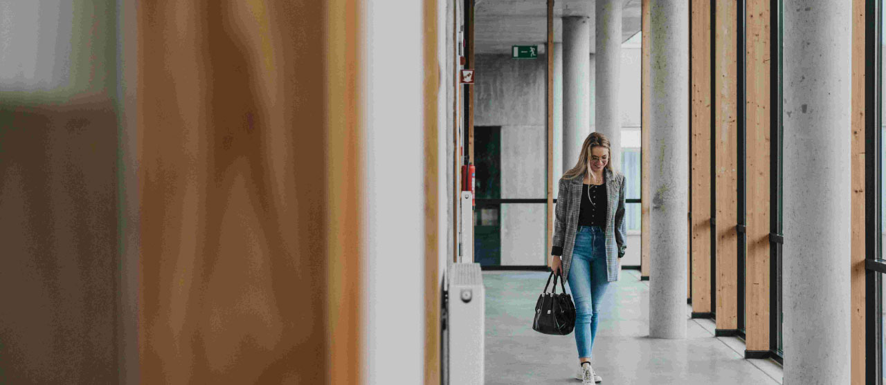 Student sales support onderweg naar haar stage