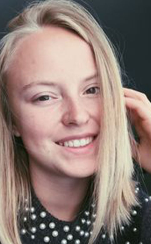 Elise Landsheere, oud-studente textieltechnologie aan HOGENT.