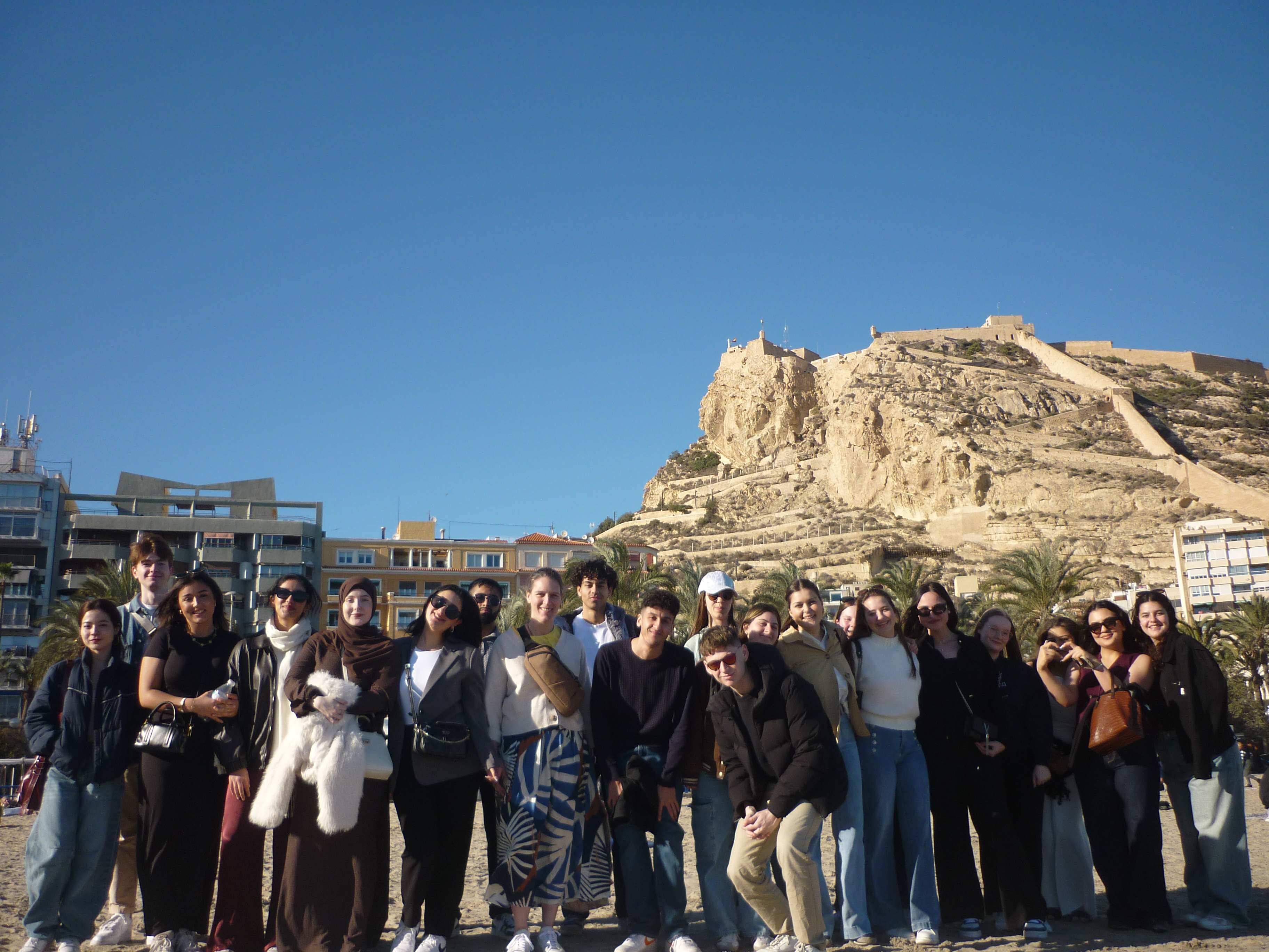 groep HOGENT-studenten in Alicante